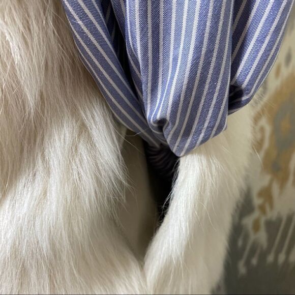 Ralph Lauren Ivory Italian Lamb Shearling Gilet Vest - Picture 9 of 16